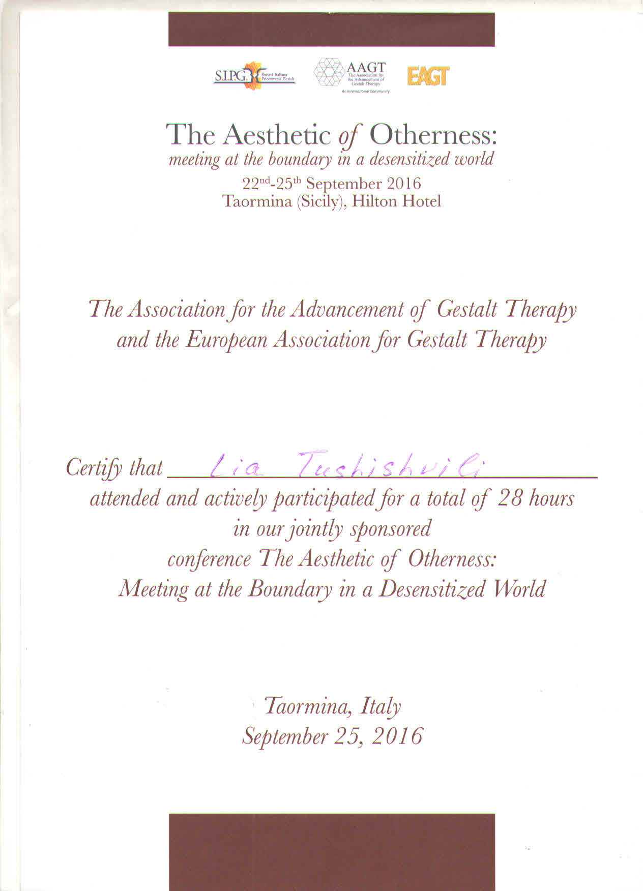 Certificate 9